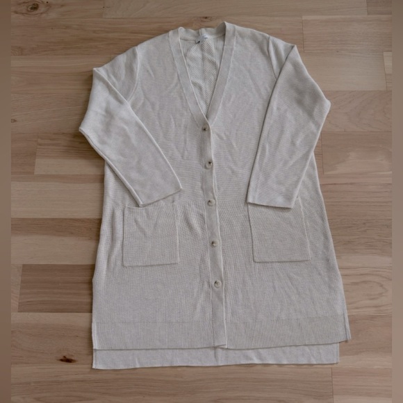 J. Jill Cardigan Long Length Duster Cream Pockets
Buttons Size XL - Picture 1 of 15